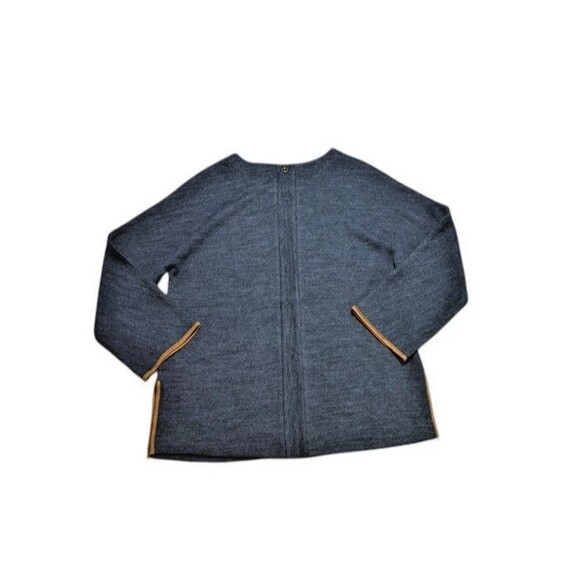 Soft Surroundings Tunic Womens Size Medium Grey Hanna Convertible Sweater Wool - Picture 5 of 9